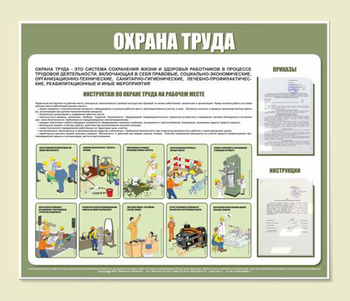 С01 Стенд охрана труда (1200х1000 мм, пластик ПВХ 3 мм, алюминиевый багет золотого цвета) - Стенды - Стенды по охране труда - Магазин охраны труда Протекторшоп