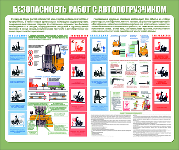 С38 Стенд безопасность работ с электропогрузчиком (1200х1000 мм, пластик ПВХ 3мм, Прямая печать на пластик) - Стенды - Тематические стенды - Магазин охраны труда Протекторшоп